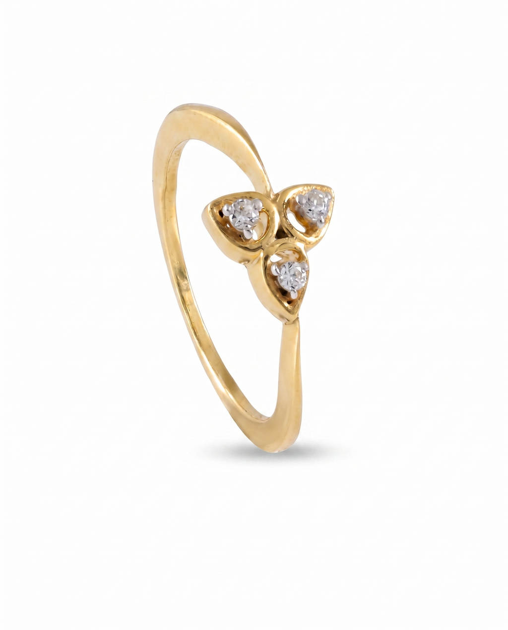 Triple Heart Cluster Ring