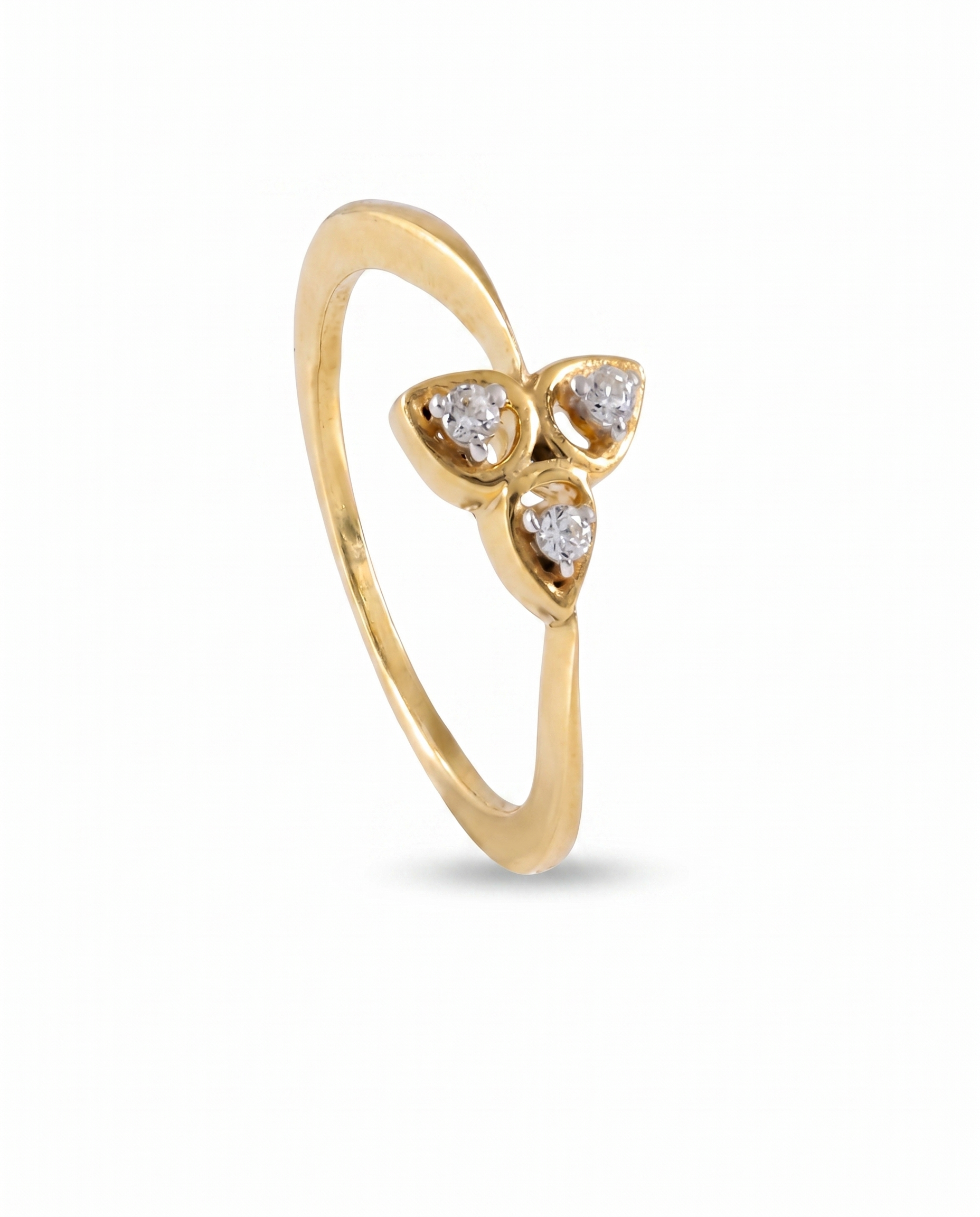 Triple Heart Cluster Ring