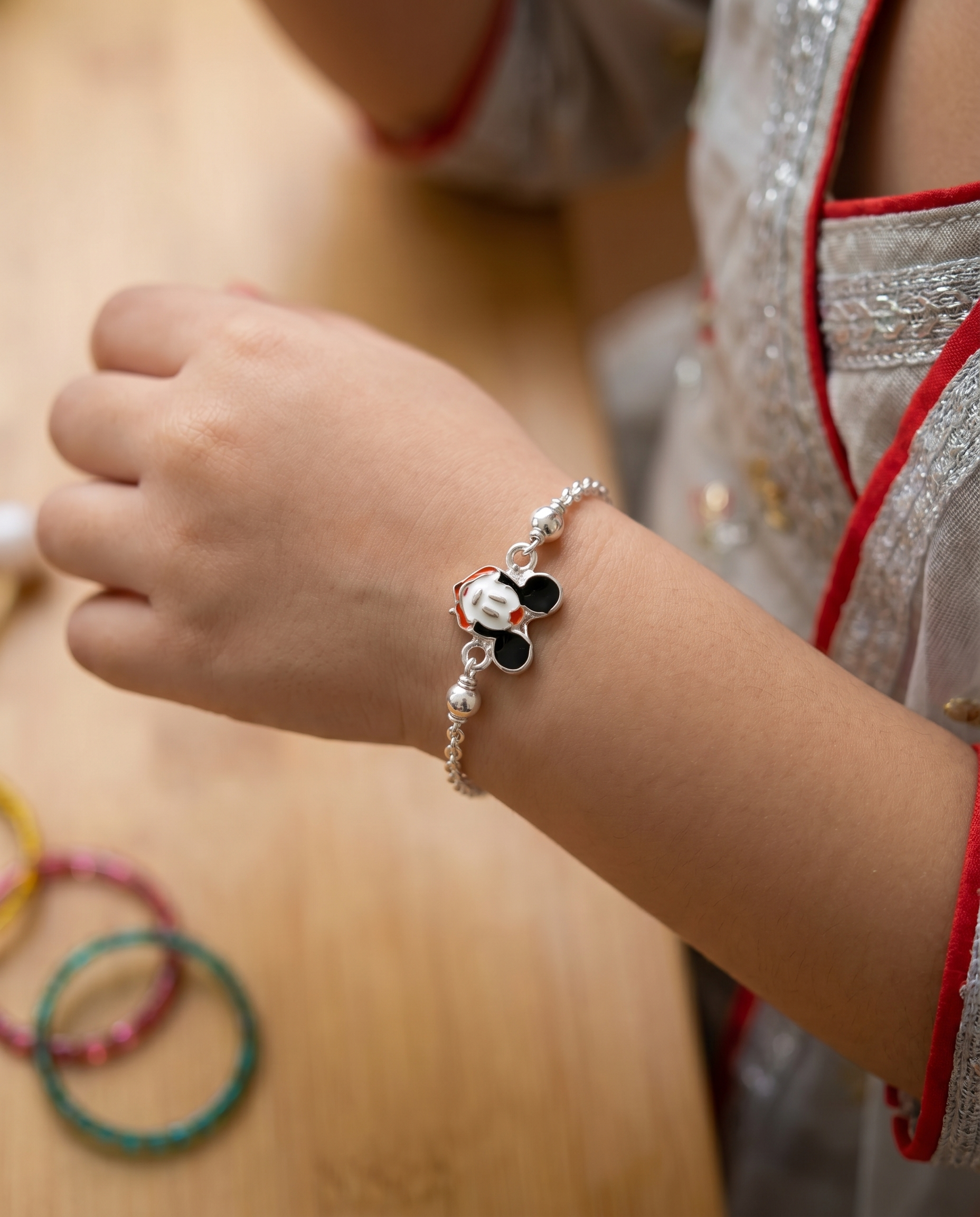 Enamel Character Charm Bracelet
