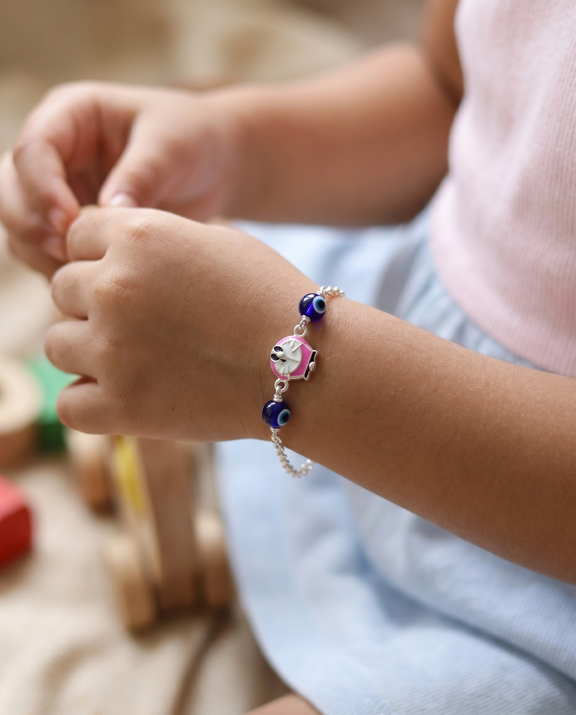 Cartoon Charm Evil Eye Bracelet