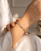 Square Solitaire Cuff Bangle