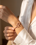 Linked Rectangle Cuff Bangle