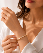 Rose Gold Screw Bangle