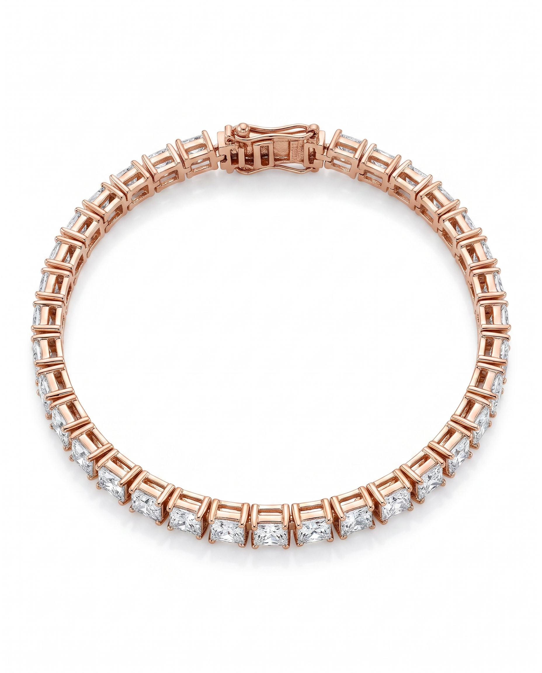 Princess Cut Tennis Bracelet