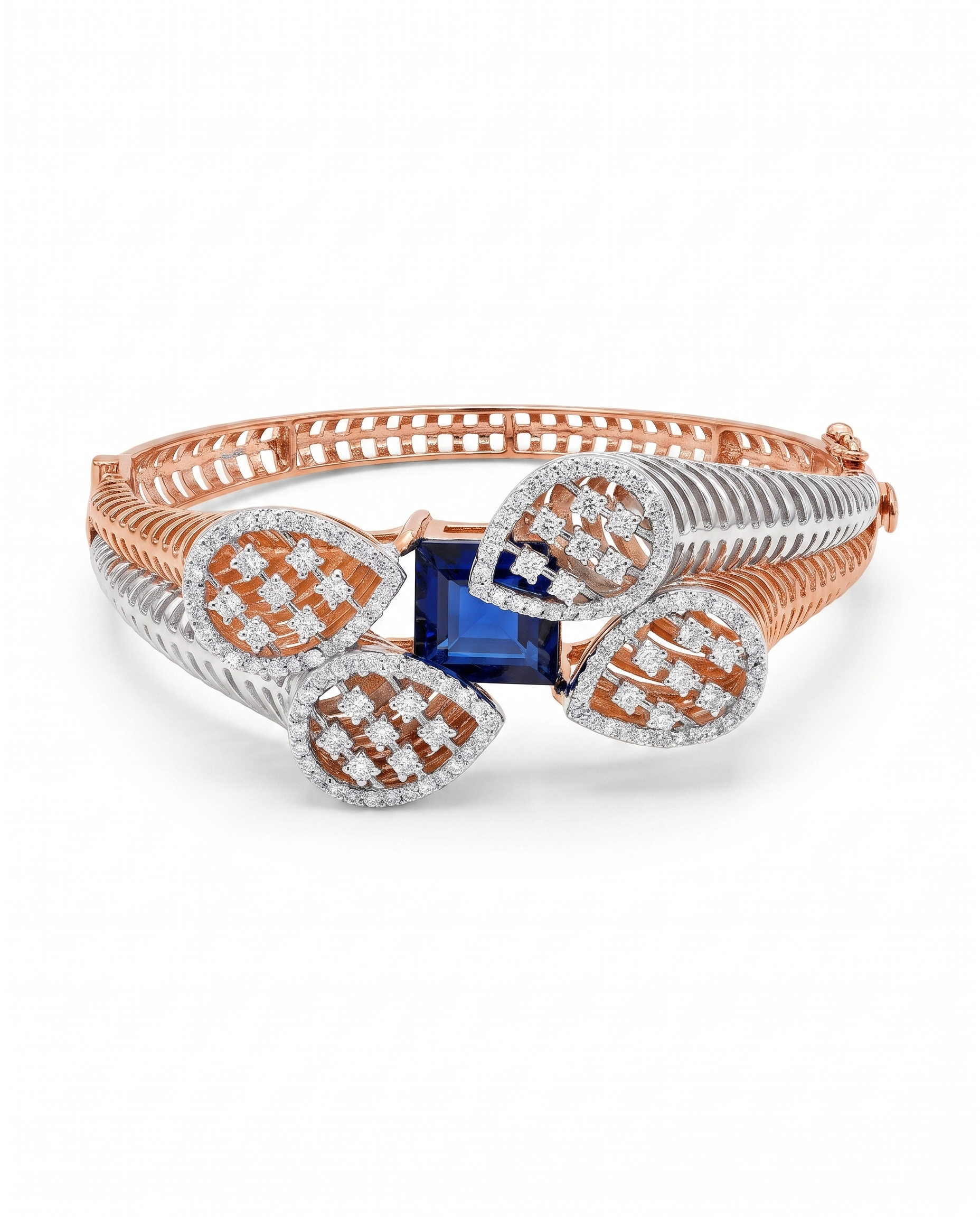 Sapphire Petal Bangle