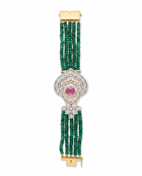 Beaded Medallion Bracelet