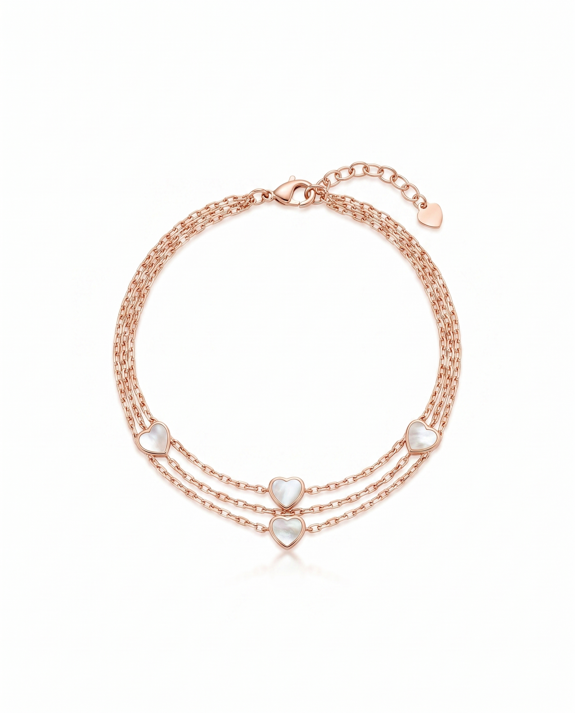 Layered Heart Bracelet