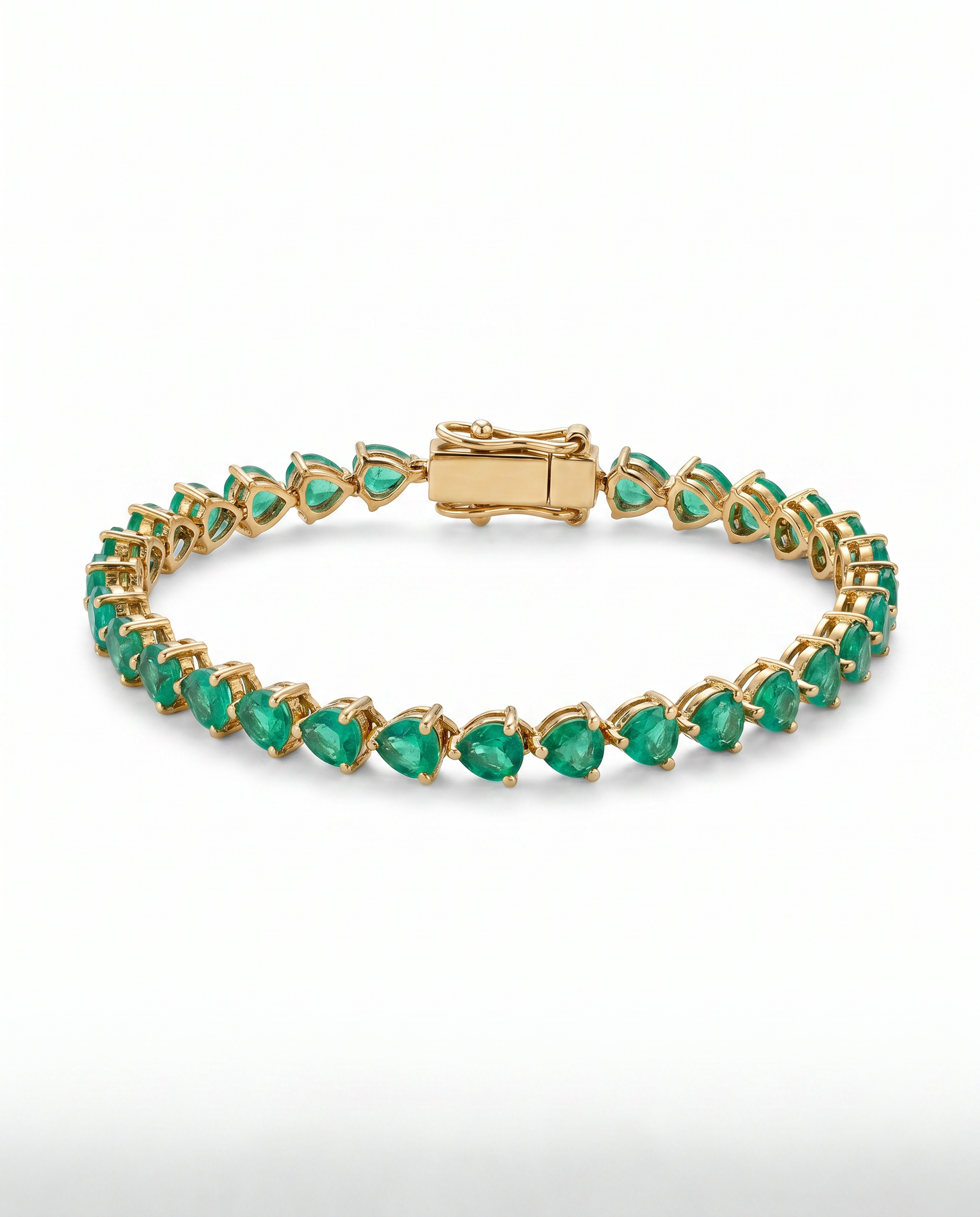 Green Gem Tennis Bracelet