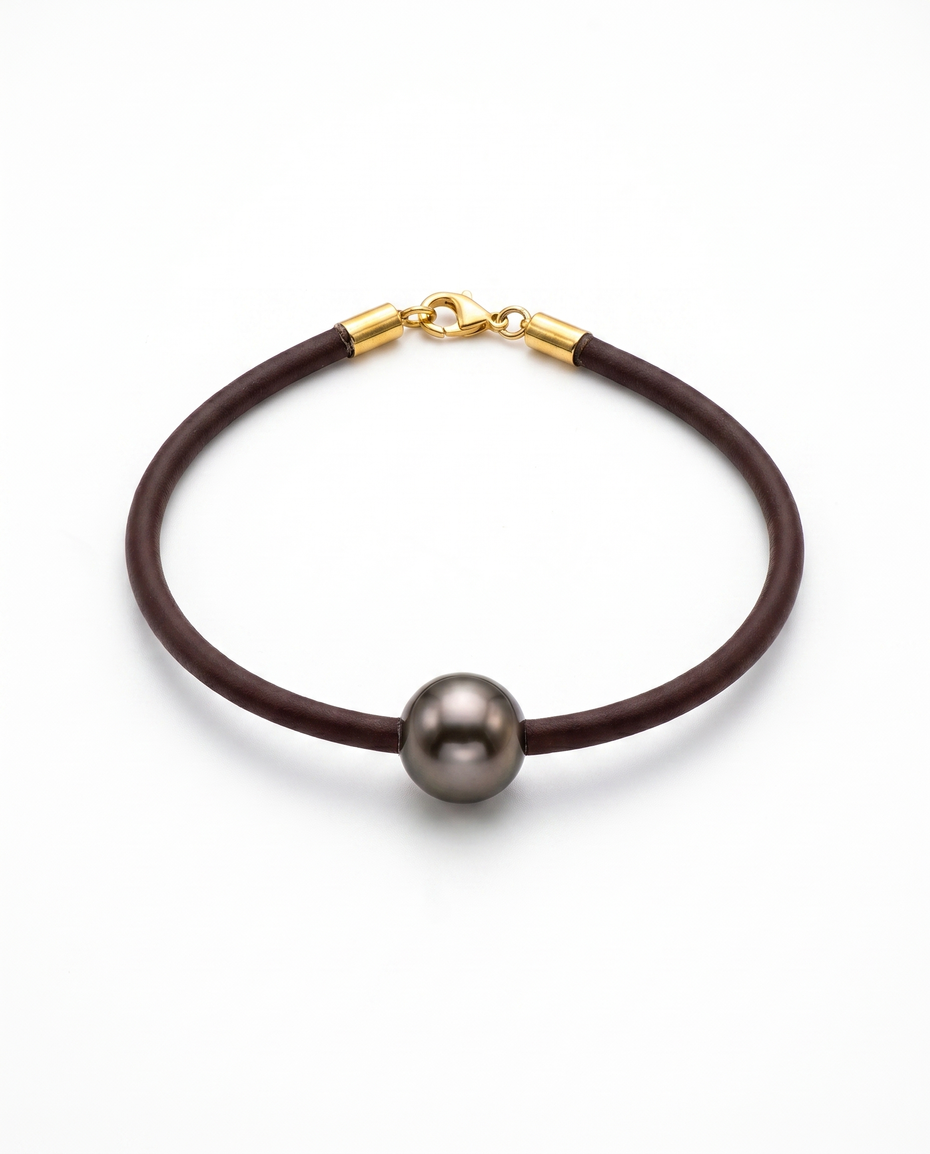 Leather Pearl Bracelet