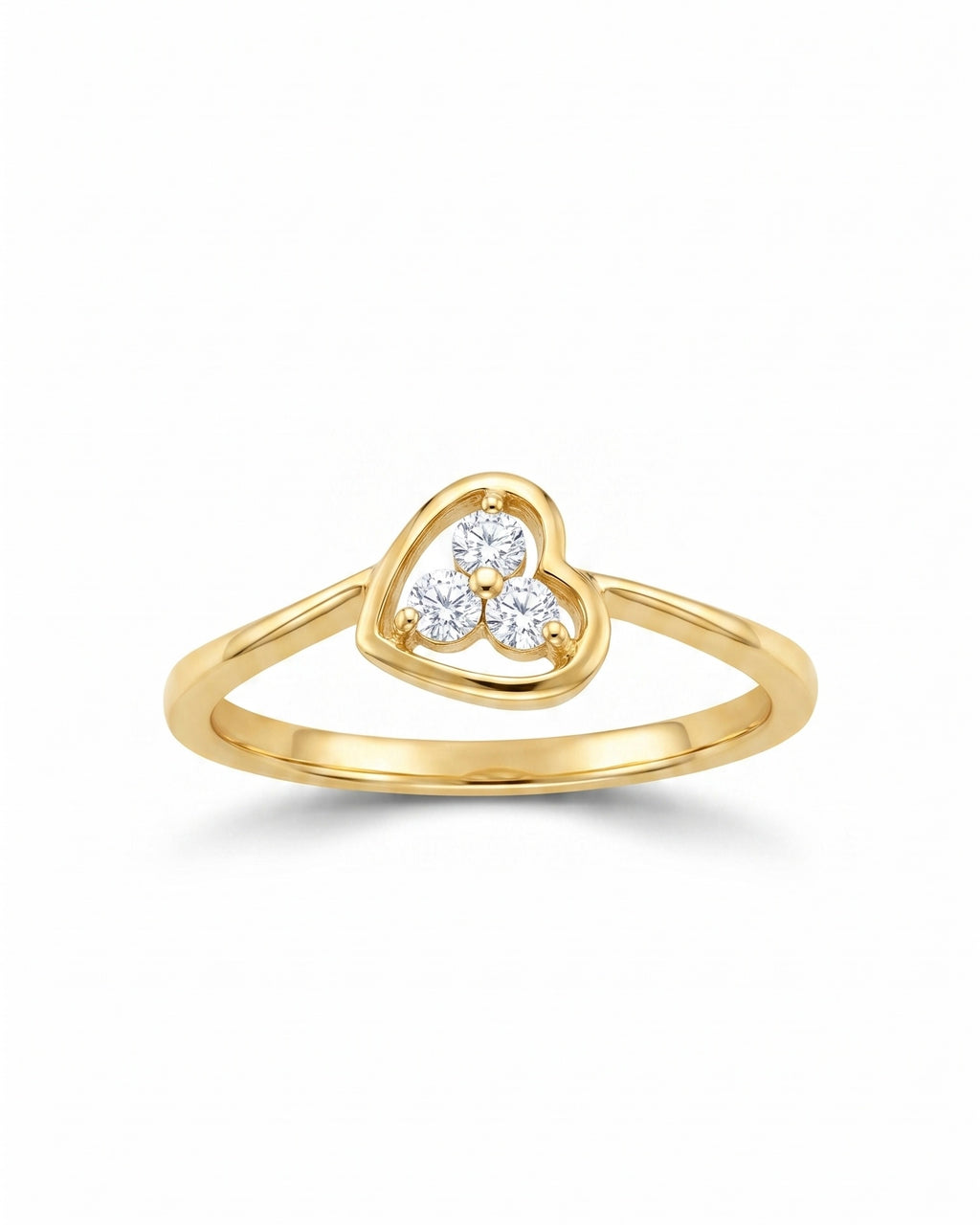 Open Heart Trio Stone Ring