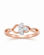 Marquise Petal Twist Ring