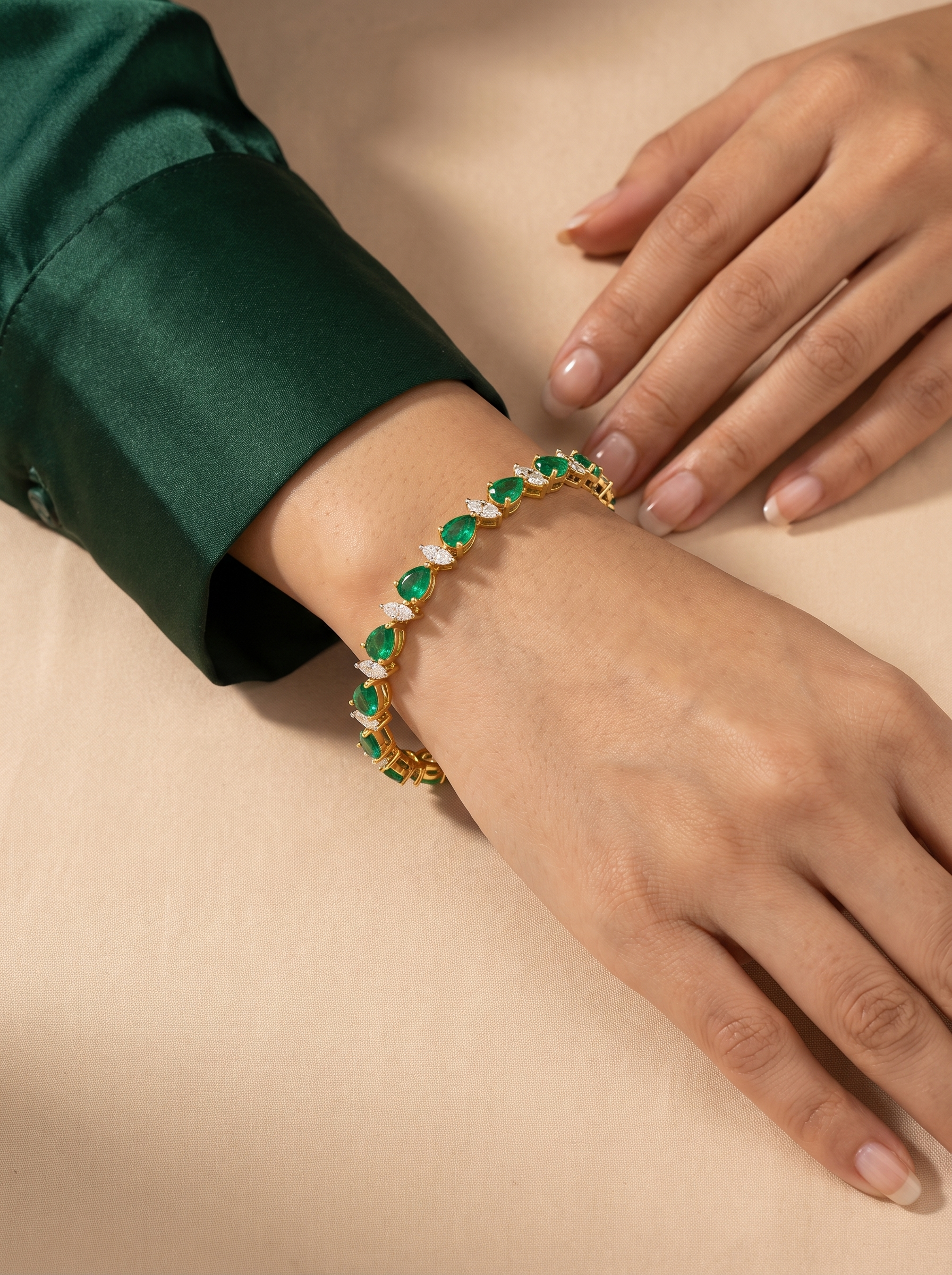 Pear & Marquise Tennis Bracelet