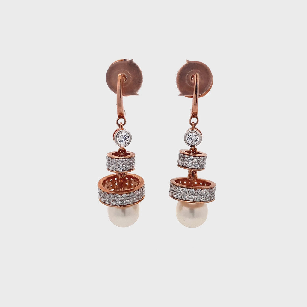 Tiered Pearl Drop Earrings