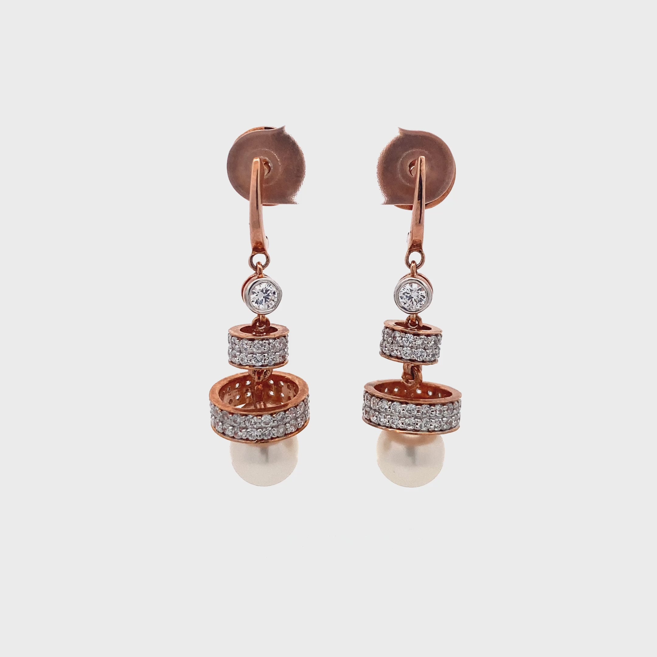Tiered Pearl Drop Earrings