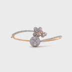 Moissanite Cluster Bangle