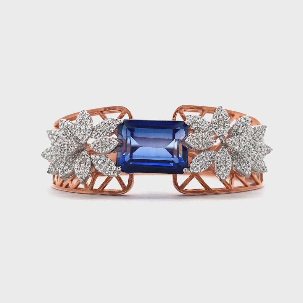 Sapphire Lattice Bangle