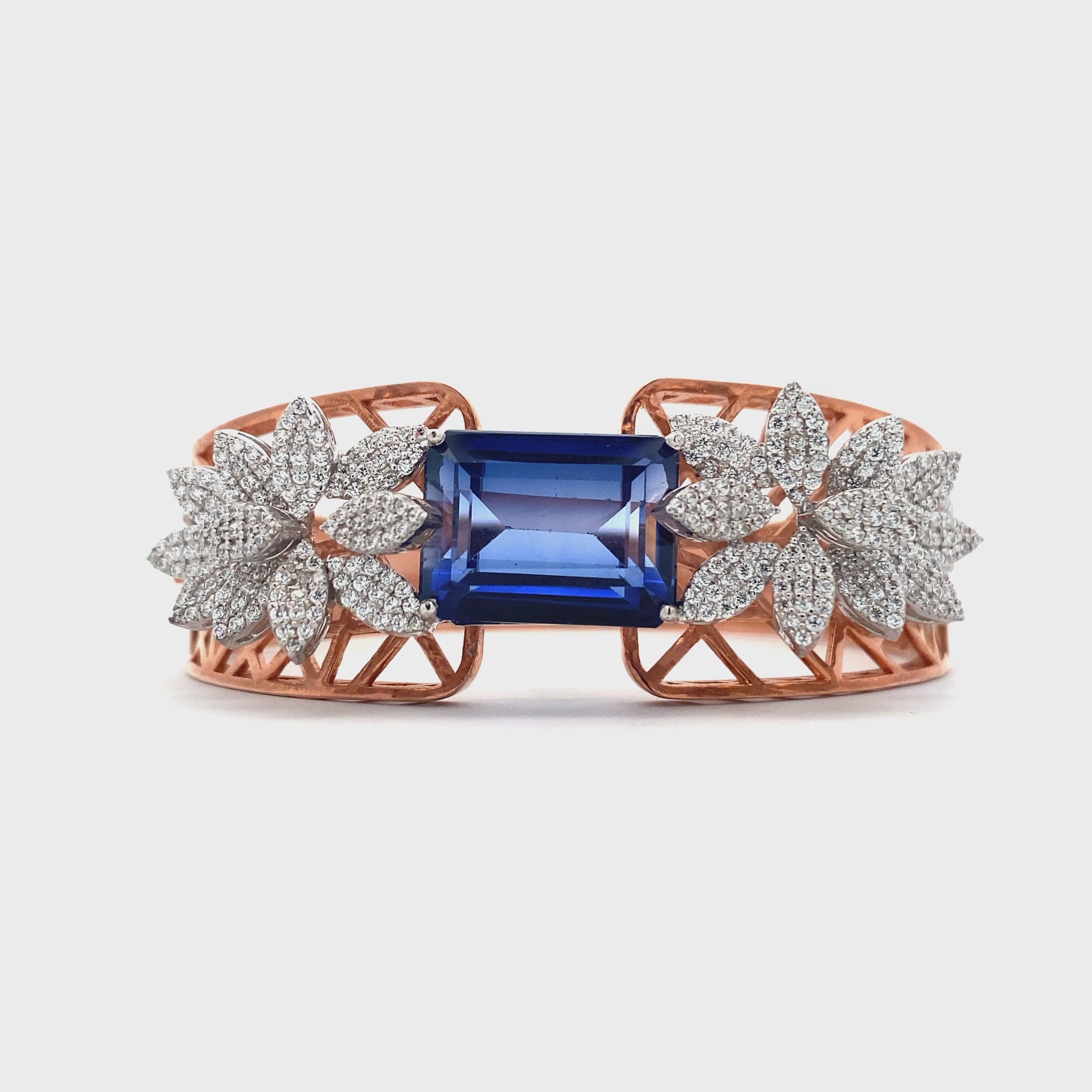 Sapphire Lattice Bangle