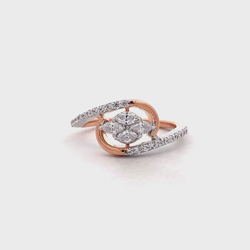 Baguette Cluster Bypass Ring