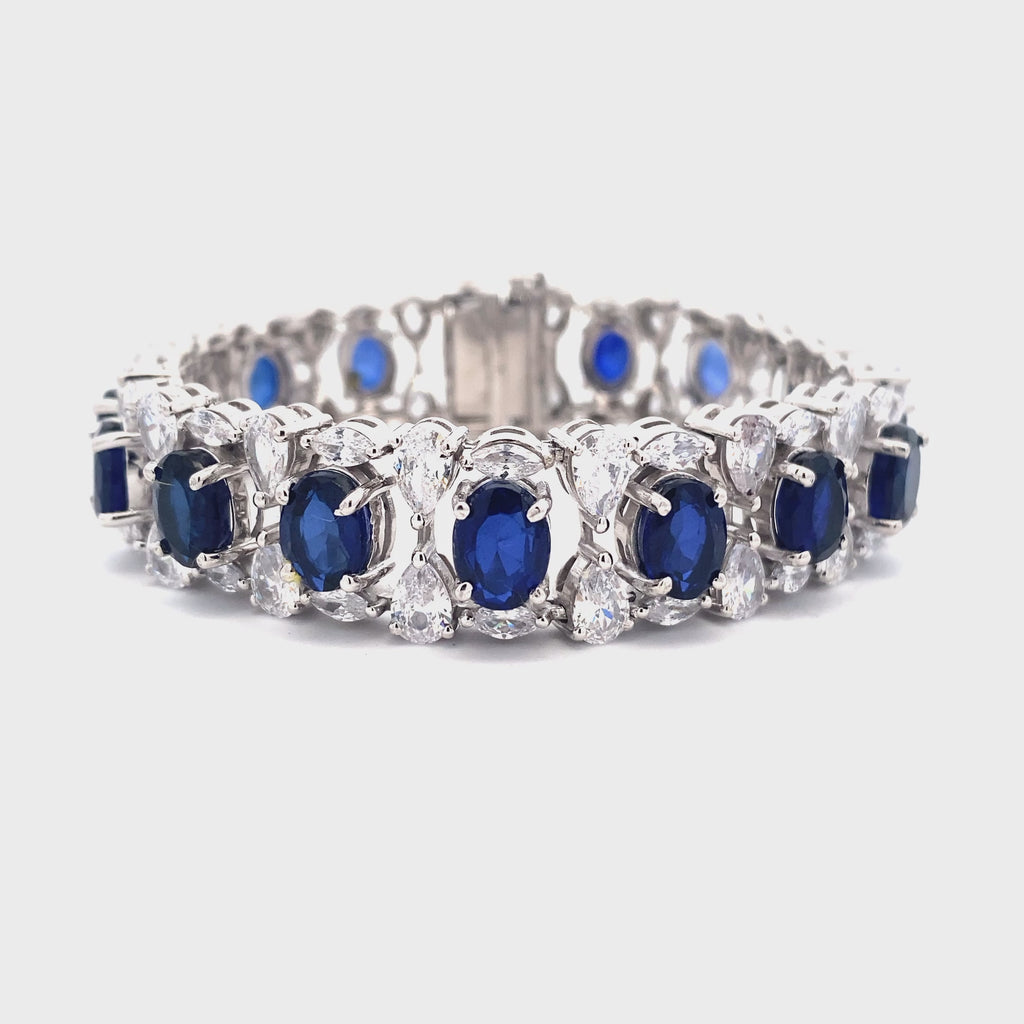 Sapphire Moissanite Bracelet