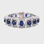Sapphire Moissanite Bracelet