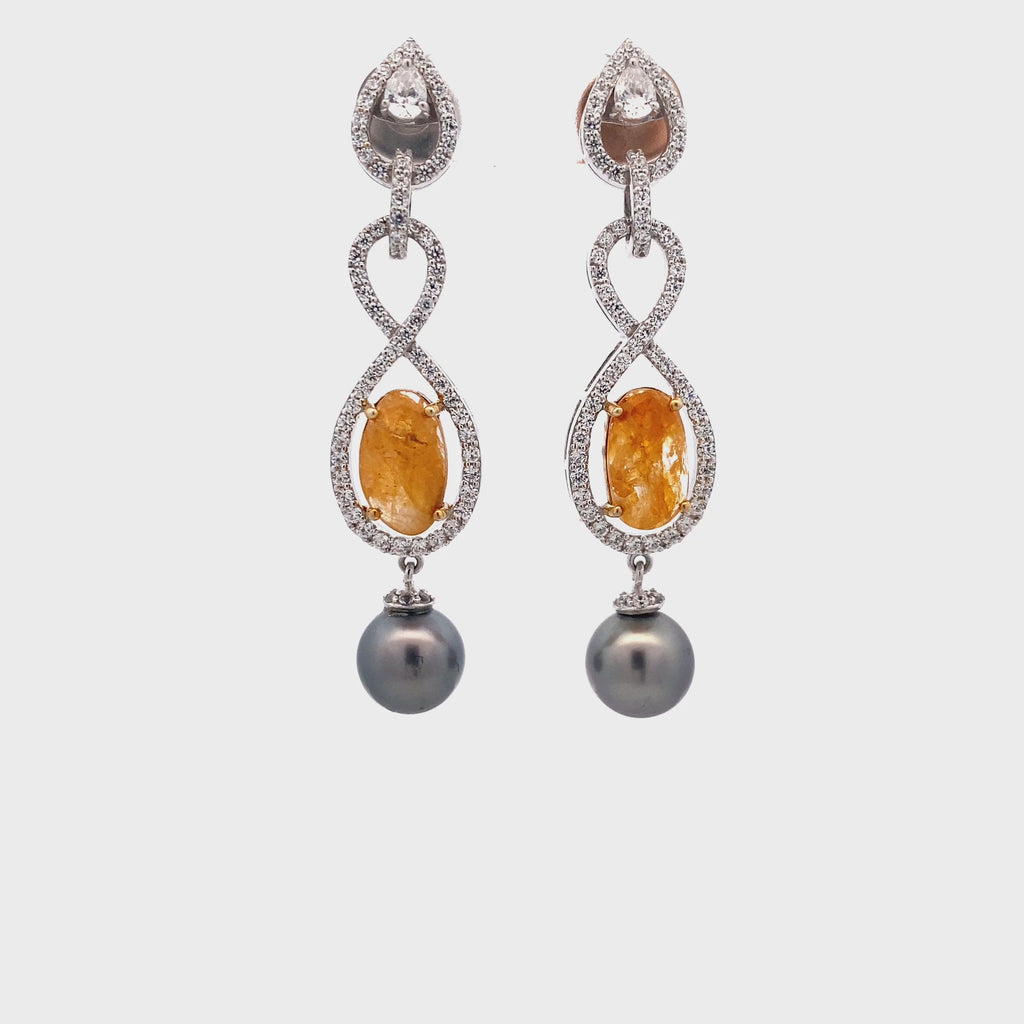 Amber Stone Tahitian Drops