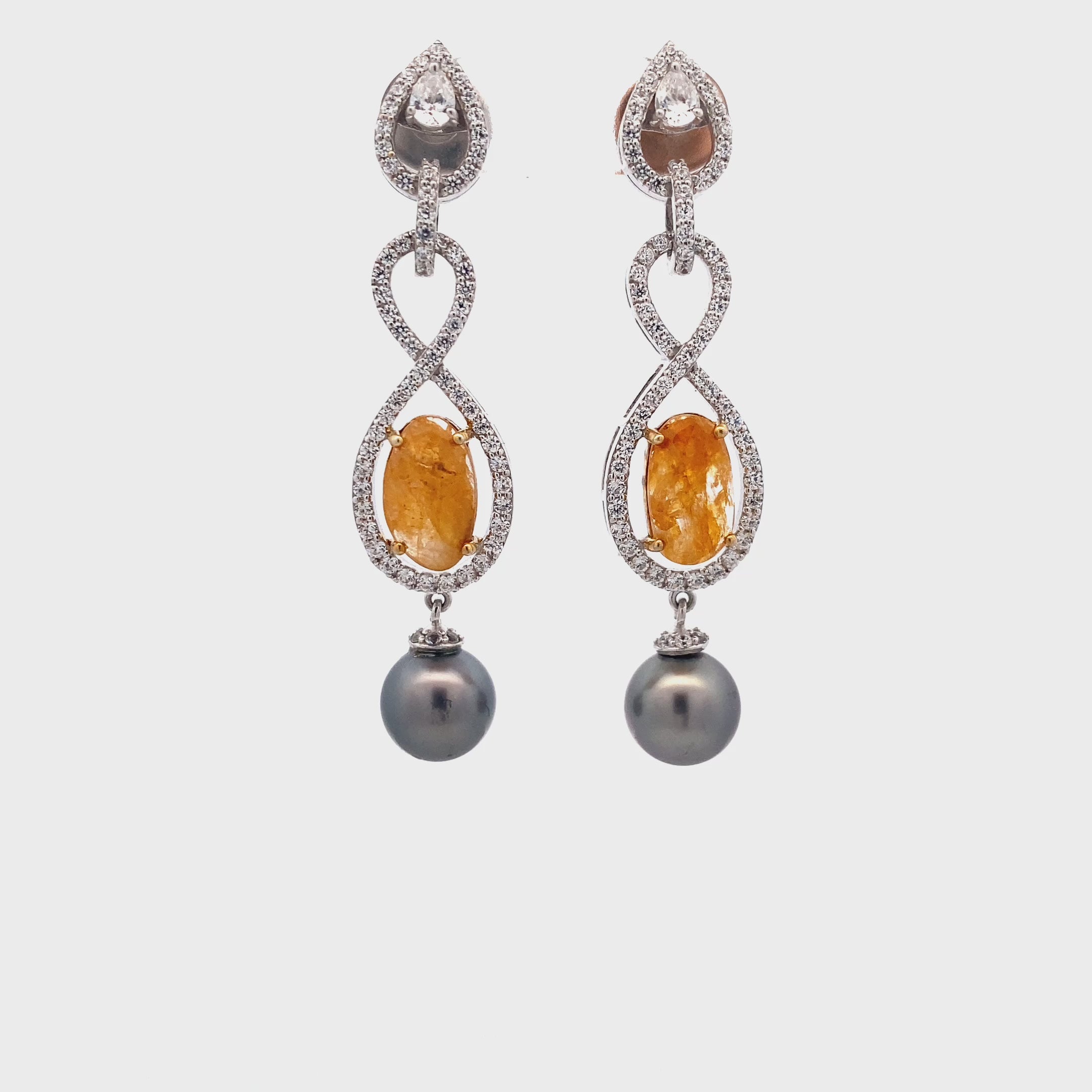 Amber Stone Tahitian Drops