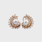 Open Laurel Leaf Studs