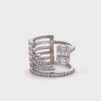 Five Band Cage Cocktail Ring